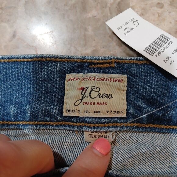 NWT J. CREW Jeans Men's 38x32 Blue 770 Straight-Fit Stretch Three-Year Wash - Picture 3 of 11